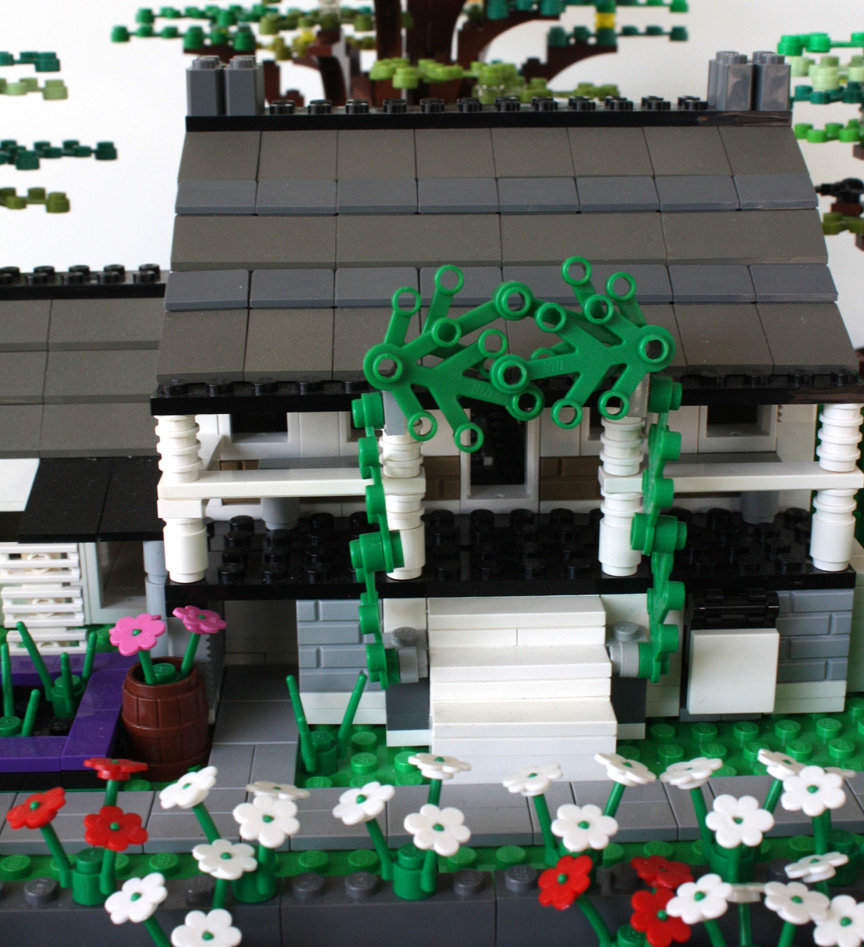 LEGO version of Dyckman Farmhouse